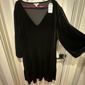 Zara Black Long Sleeve Dress